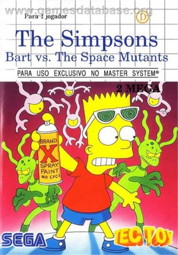 Cover Simpsons, The - Bart vs. the Space Mutants for Master System II